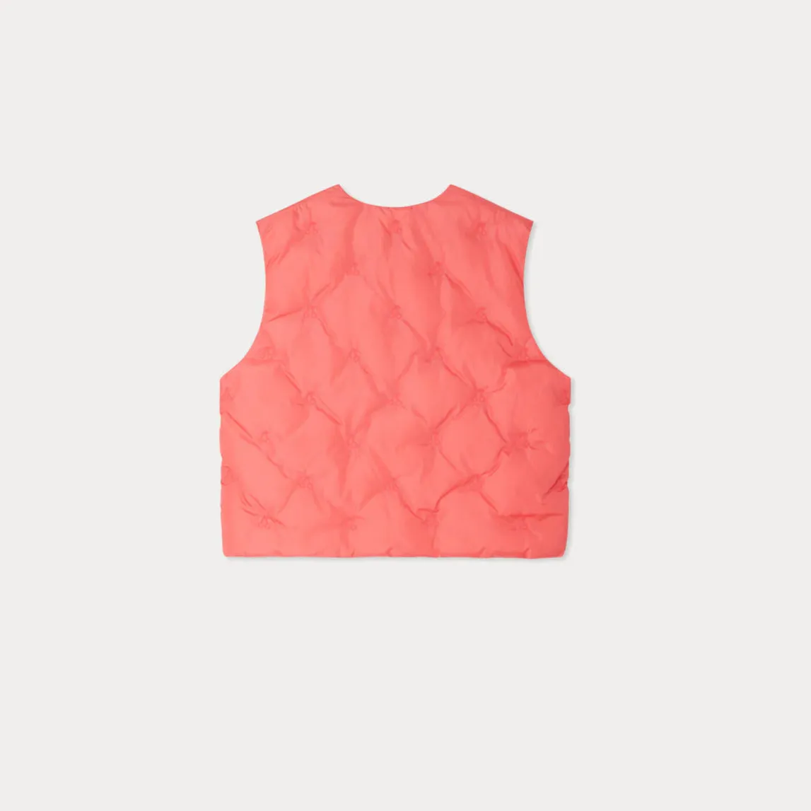 Enaelle embroidered and sleeveless puffer jacket