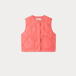 Enaelle embroidered and sleeveless puffer jacket