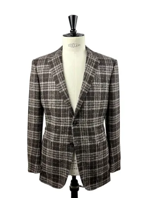 Ermenegildo Zegna Brown Alpaca Blend Jacket