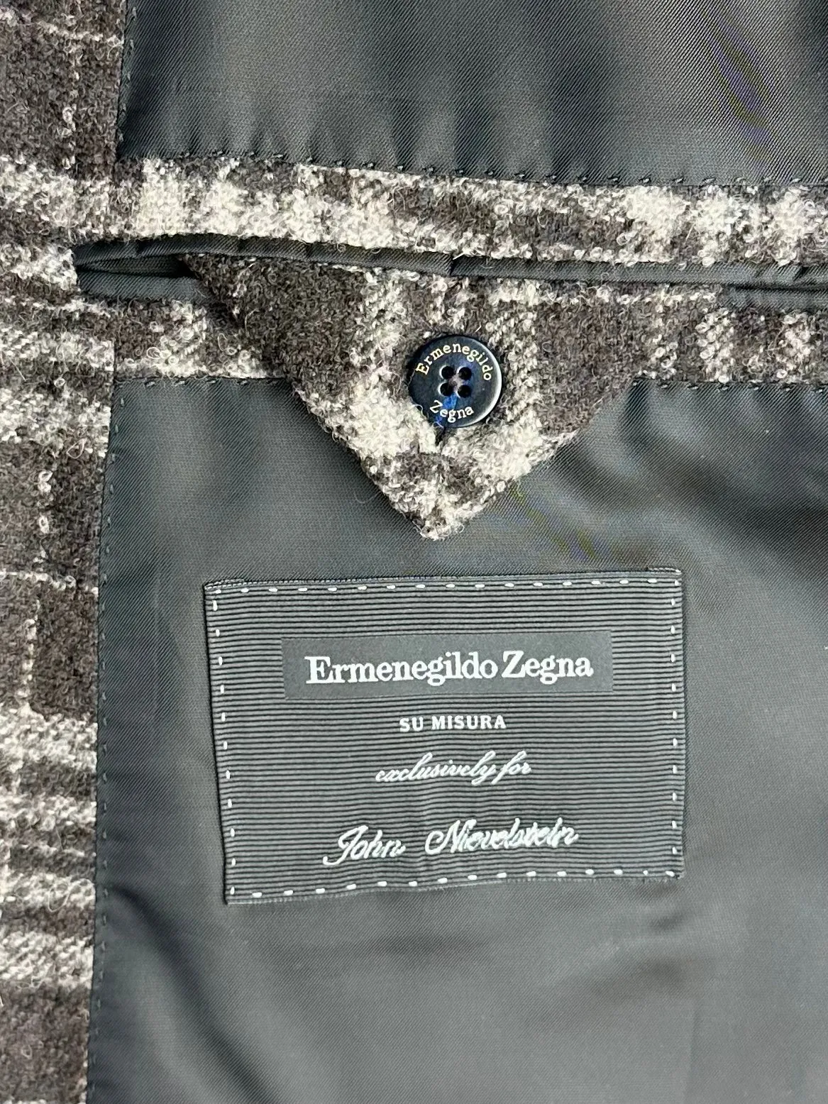 Ermenegildo Zegna Brown Alpaca Blend Jacket