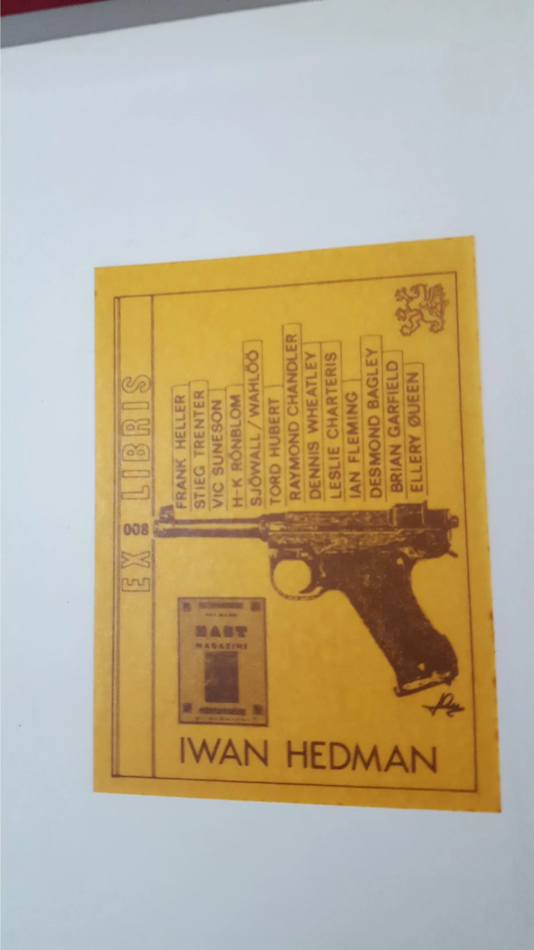 Everett F Bleiler - The Checklist of Fantastic Literature, FAX, 1972, Ex Libris - Iwan Hedman