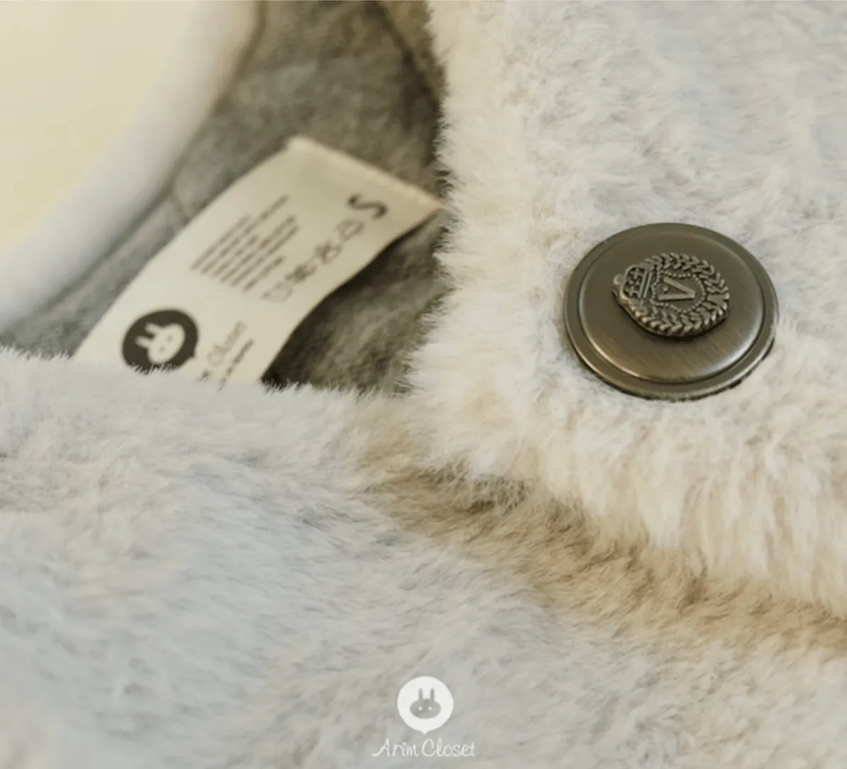 Faux Fur Vest (Grey)