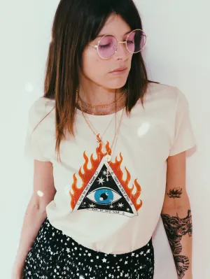 Fire in My Soul Tee - Soft Cream