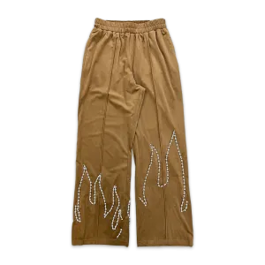 Flame Pearl Velvet Pants