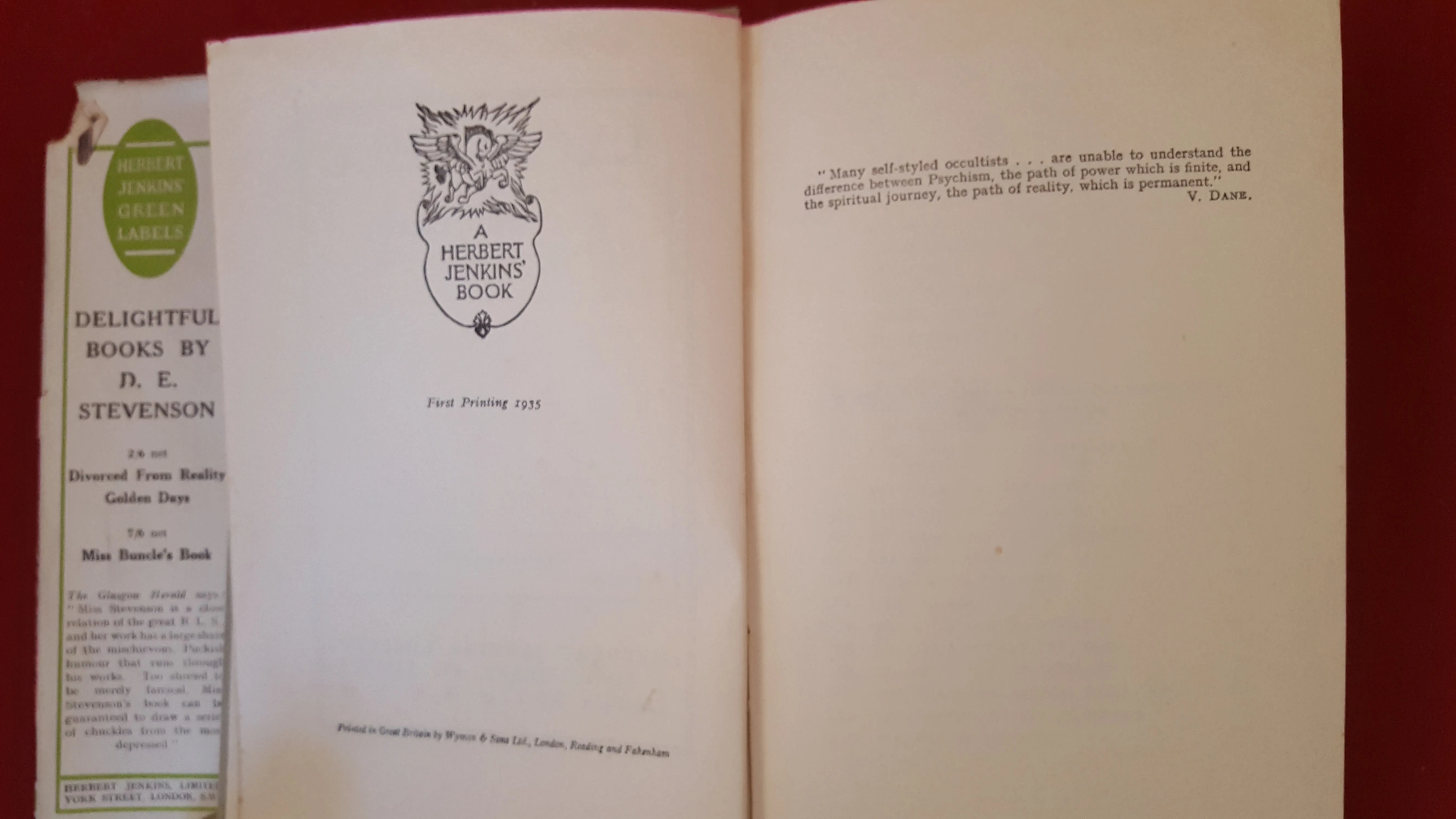 Frances Layland-Barratt - Lycanthia, Herbert Jenkins Limited, 1935 1st Edition