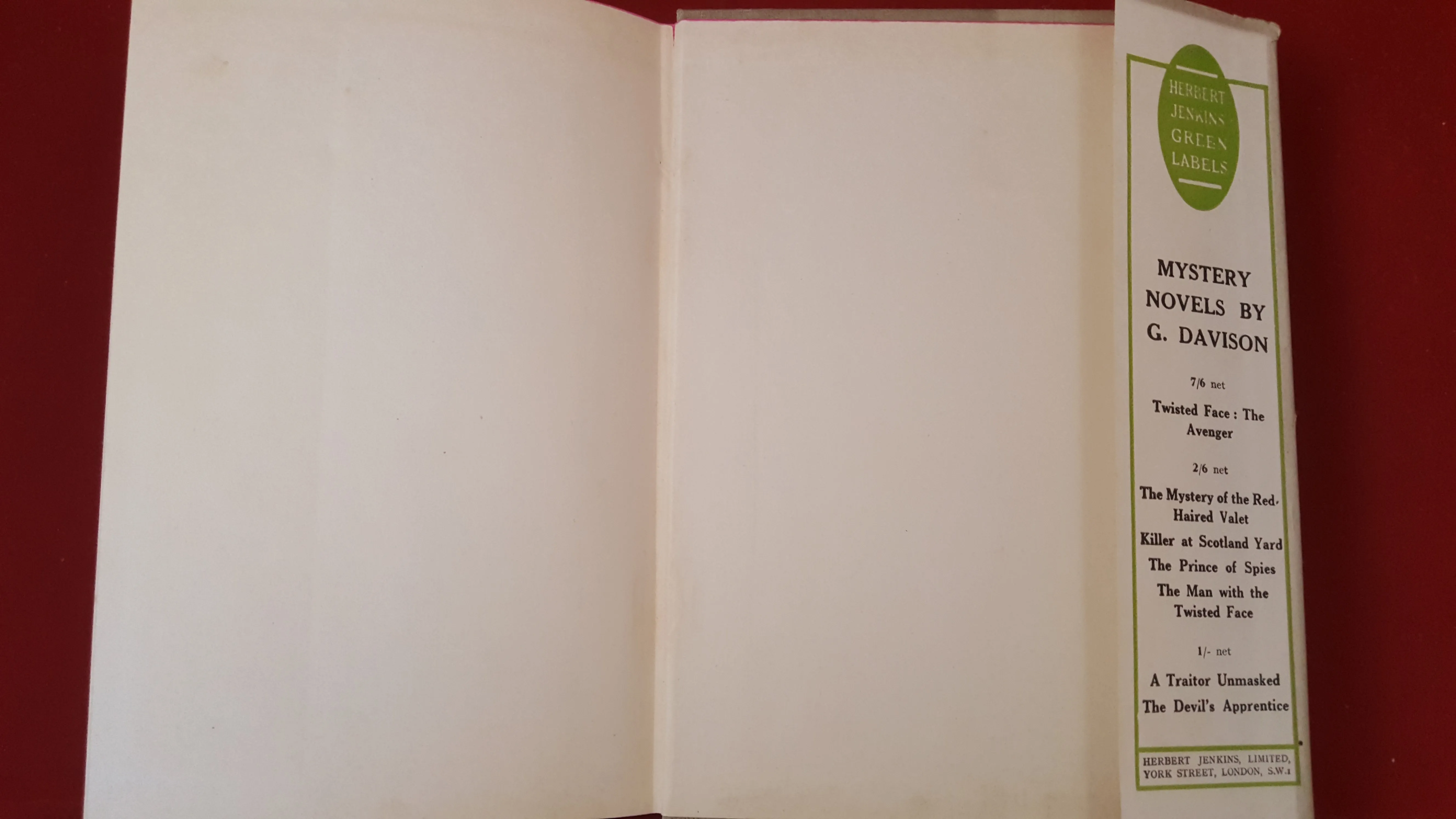 Frances Layland-Barratt - Lycanthia, Herbert Jenkins Limited, 1935 1st Edition