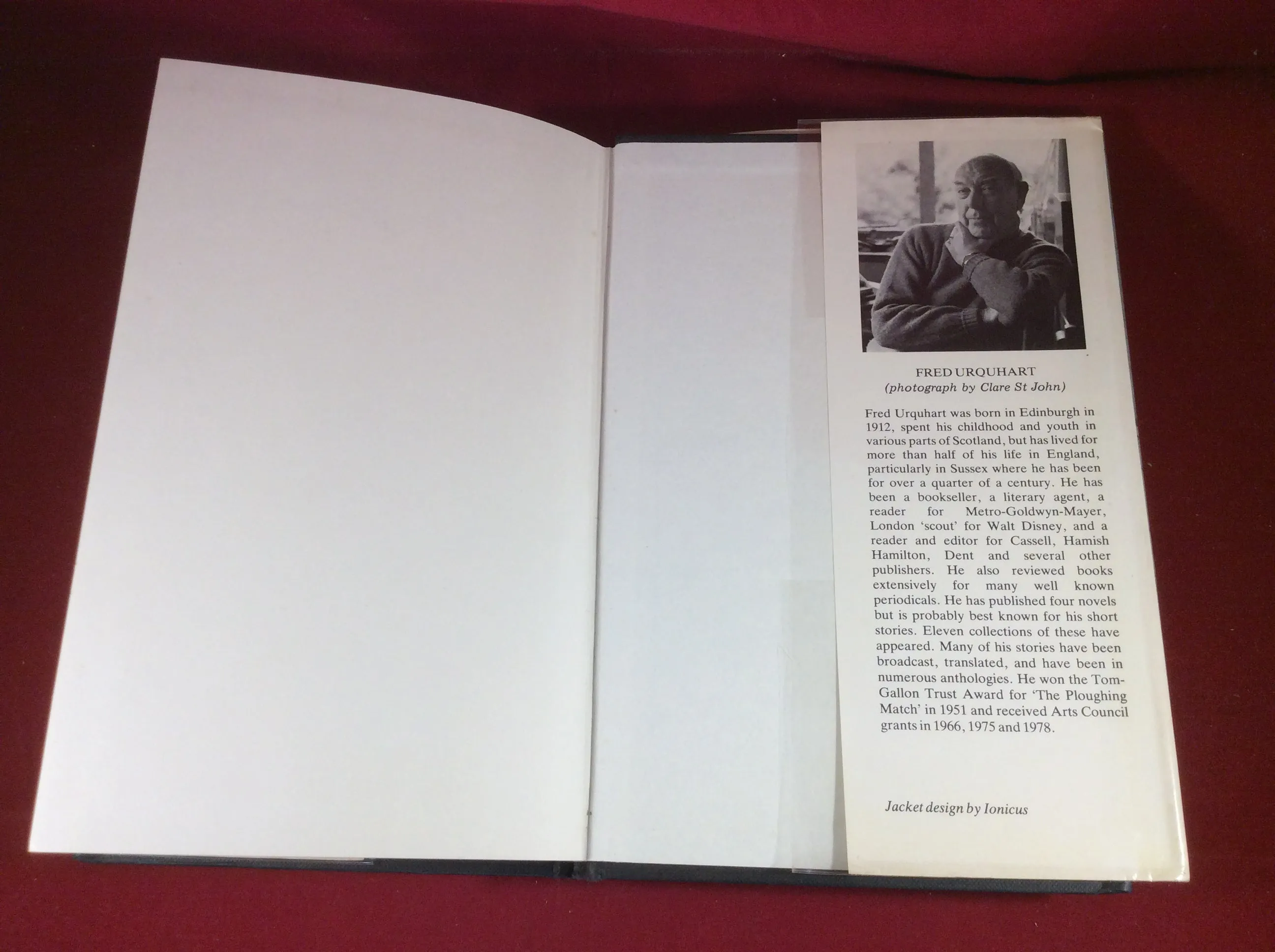 Fred Urquhart, Seven Ghosts in Search, William Kimber, 1983, First Edition, Signed and Inscribed.