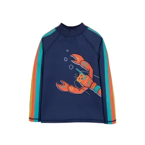 Frugi Rash Vest Sun Safe Lobster