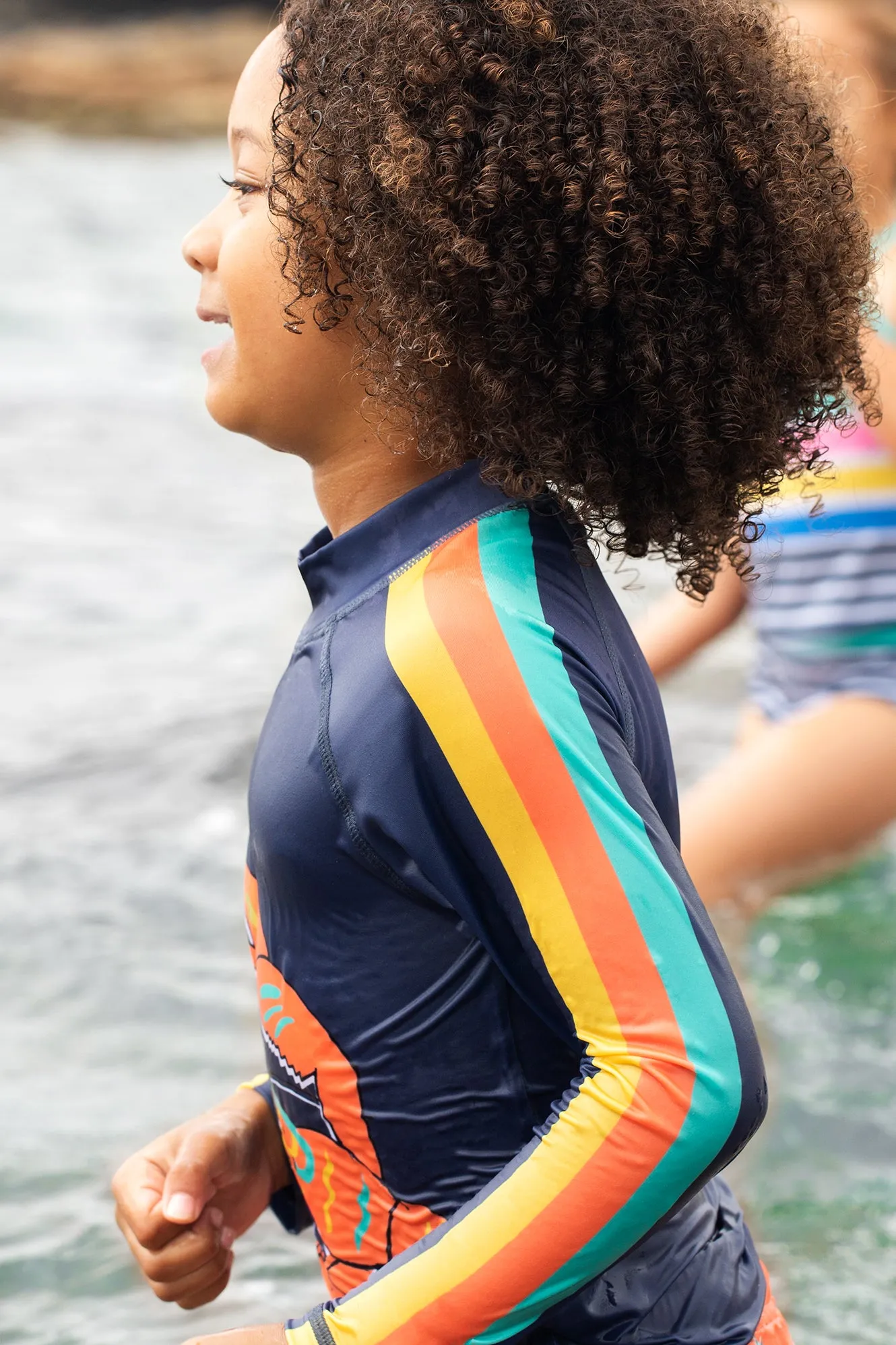 Frugi Rash Vest Sun Safe Lobster