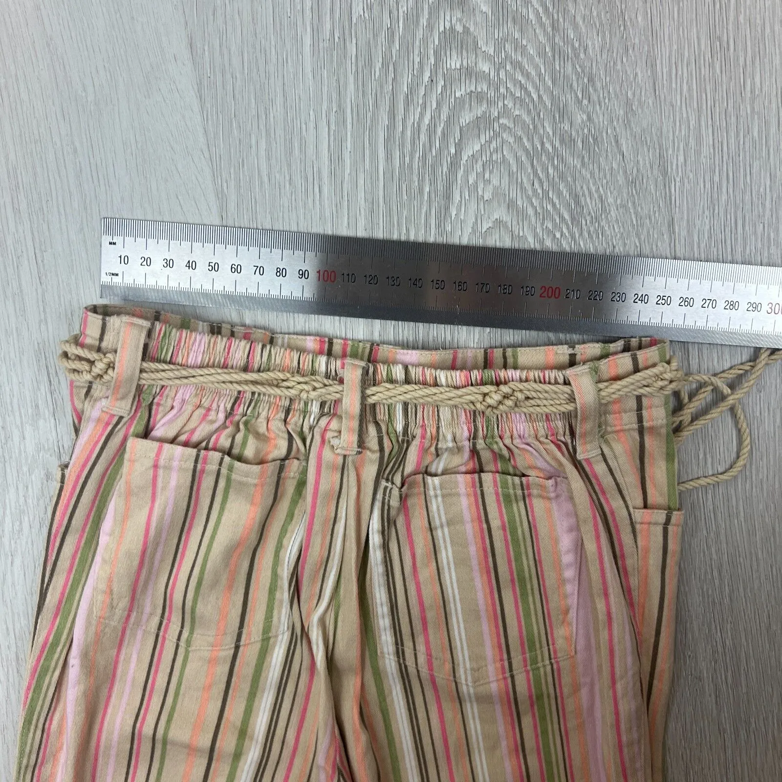 FUN SPIRIT Girls Striped Wide Leg Hippie Pants Size 7 Years