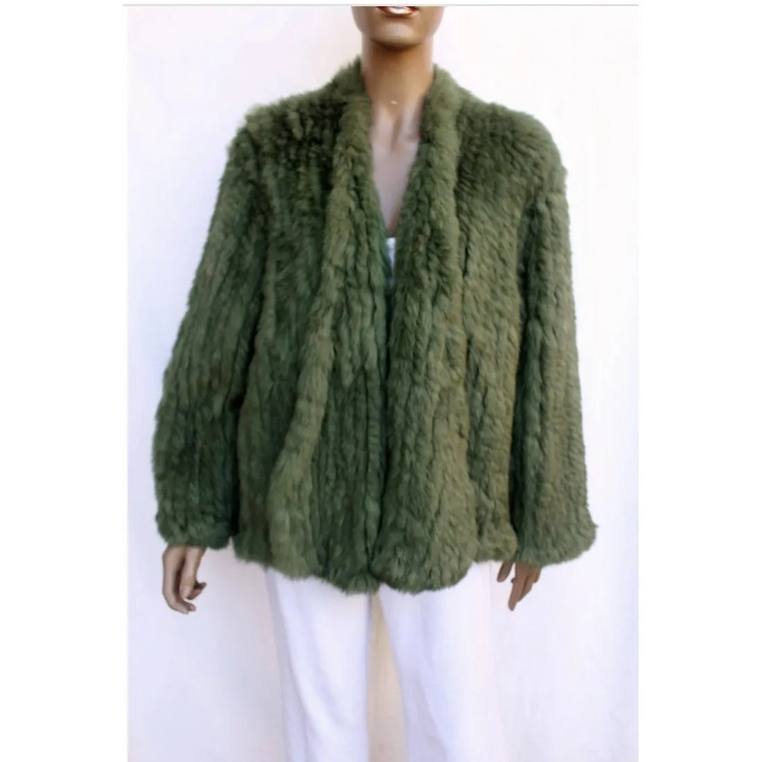 Fur Jacket - Navy