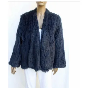 Fur Jacket - Navy