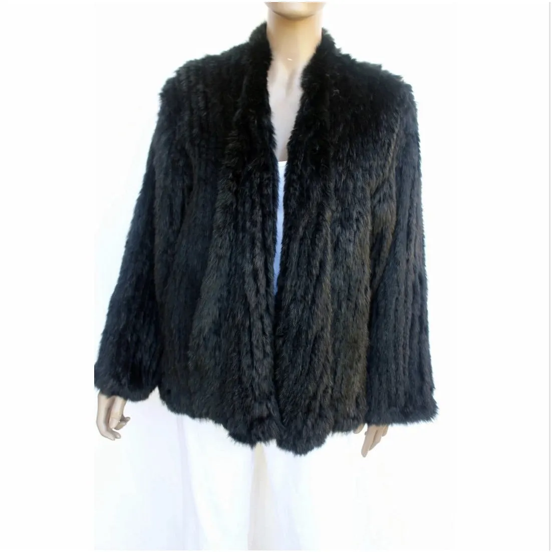 Fur Jacket - Navy