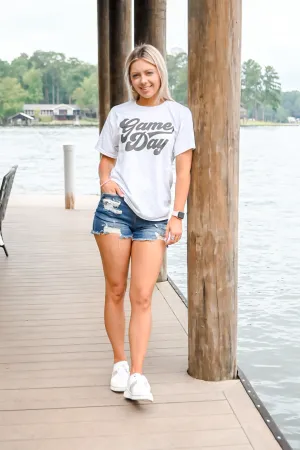 Game Day Tee- Heathered Grey