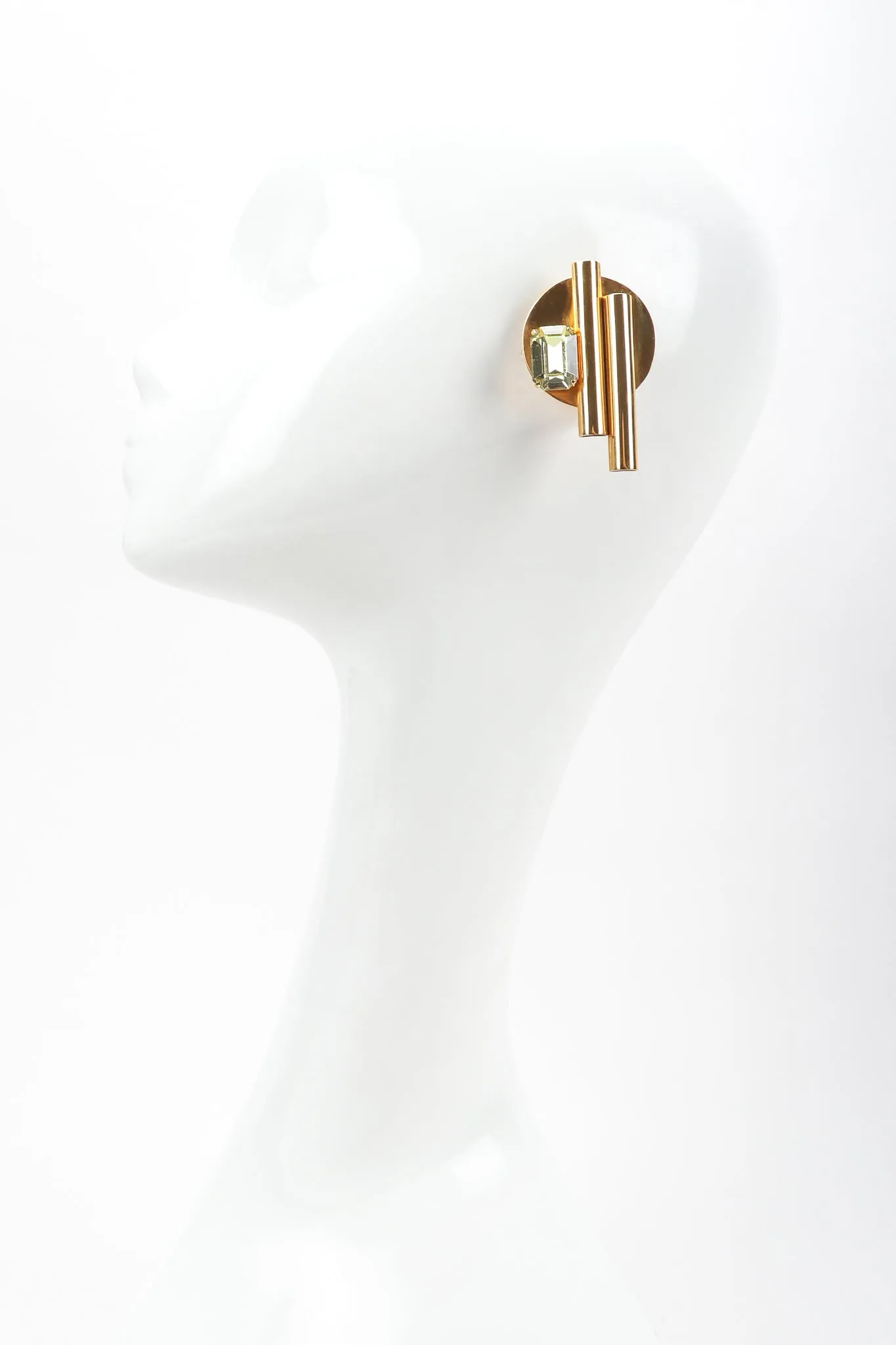 Geometric Button Earrings