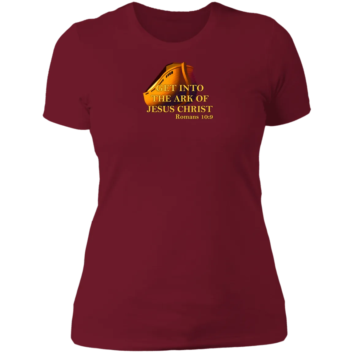 Get Into the Ark of Jesus Christ Ladies Boyfriend Tee Shirt