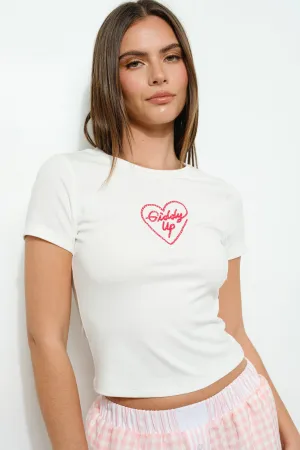GIDDY UP Baby Tee