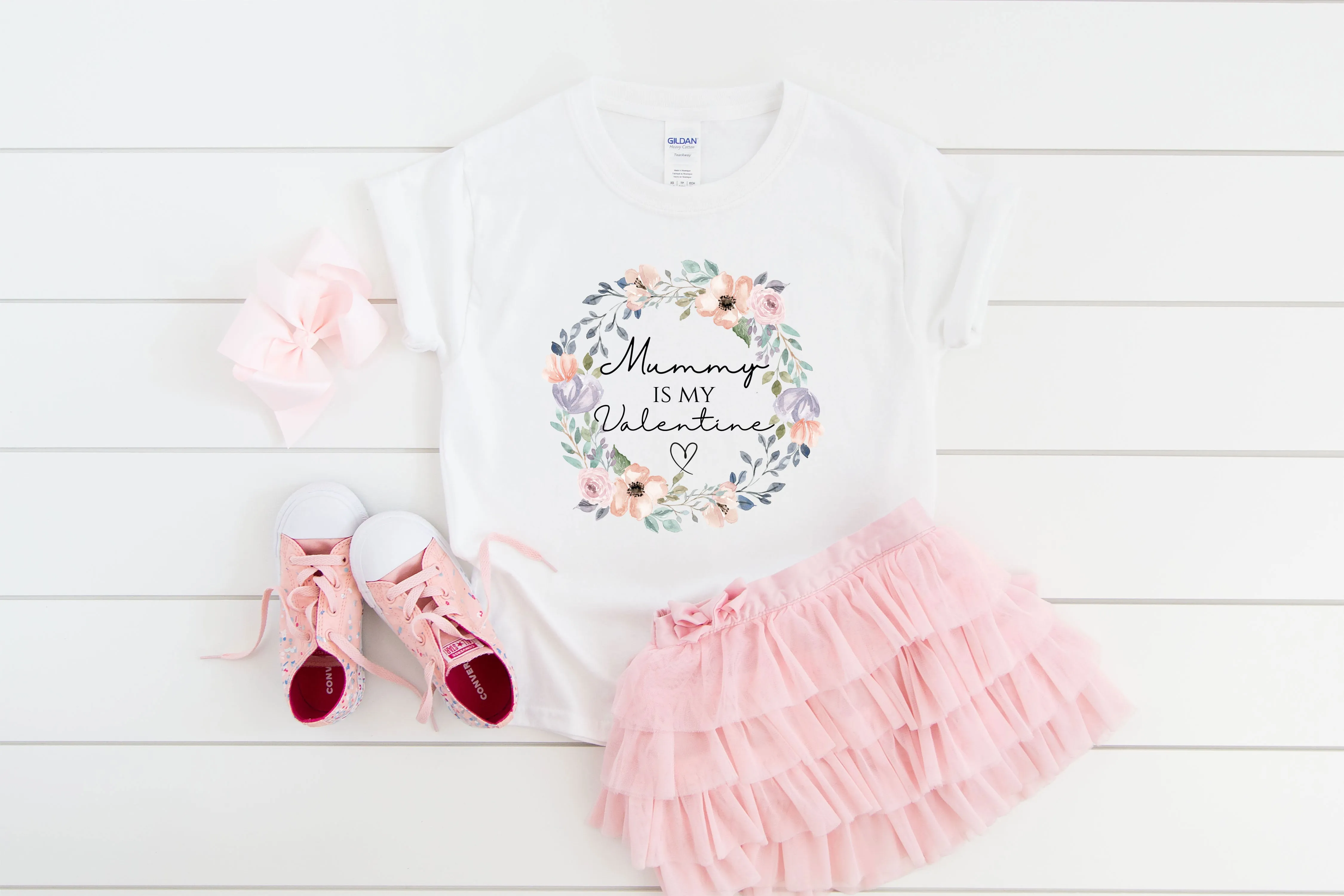 Girls Valentine's Day T-Shirt or Baby Vest