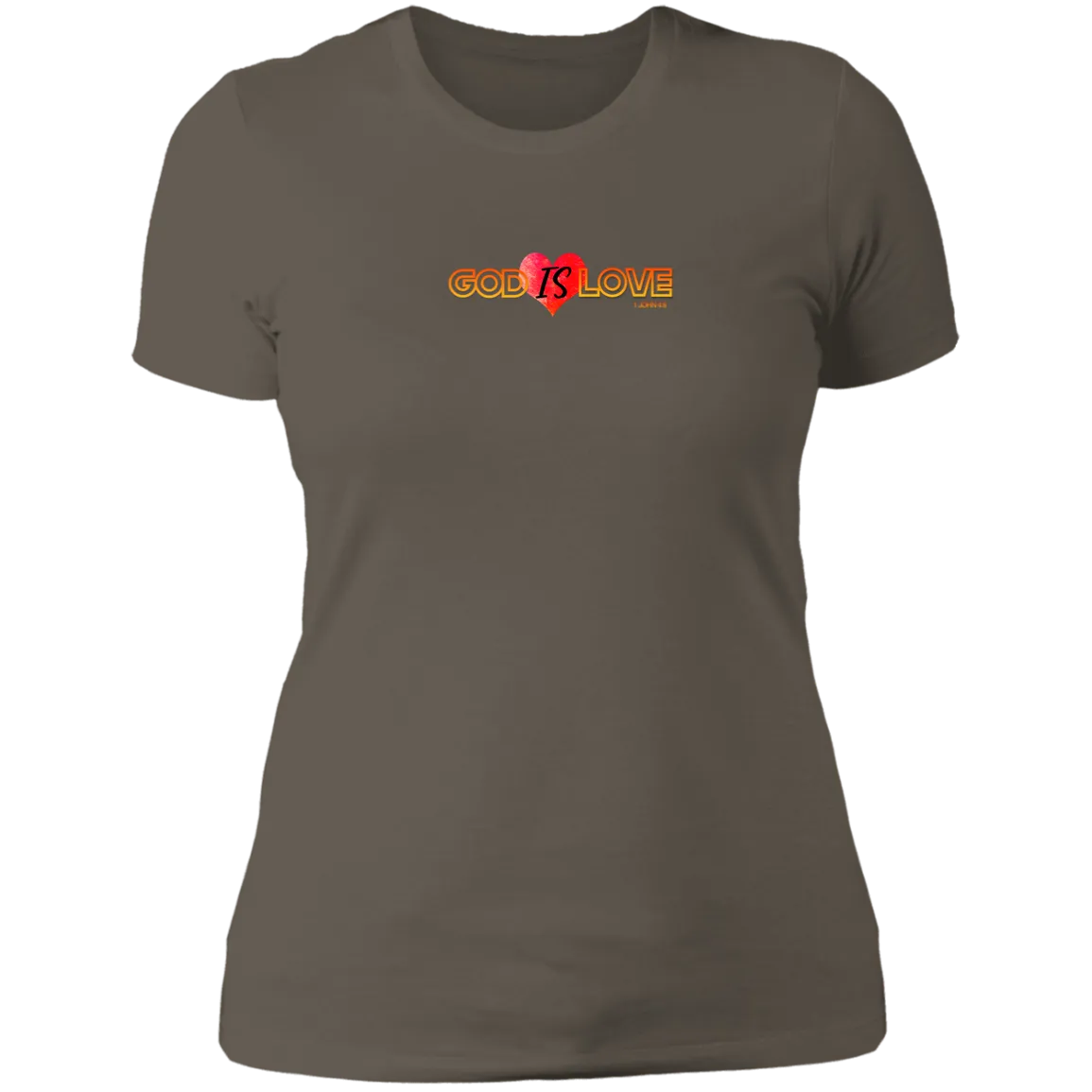 God is Love Ladies Boyfriend Tee
