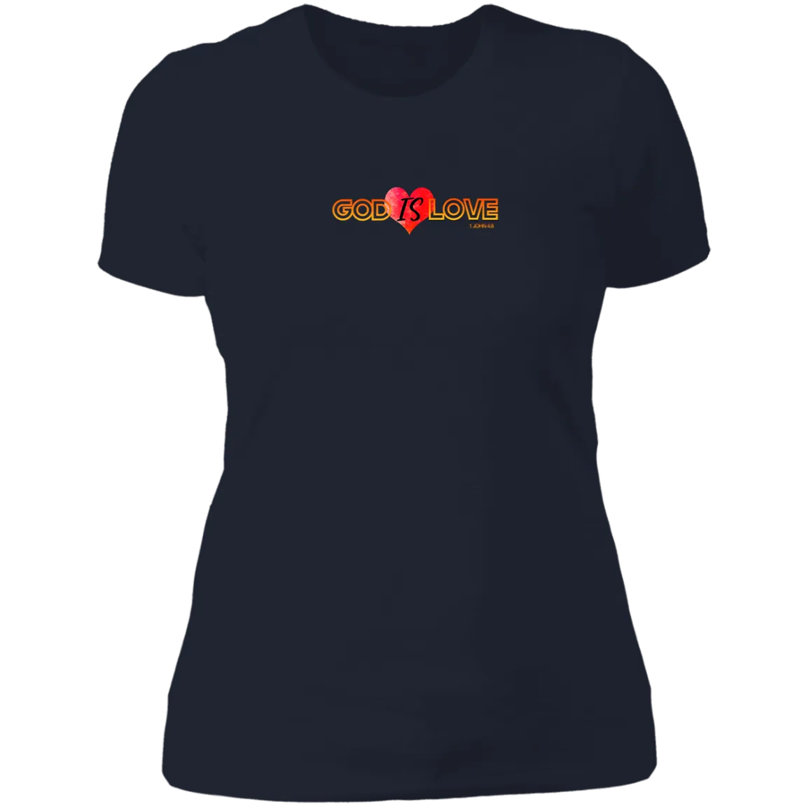 God is Love Ladies Boyfriend Tee