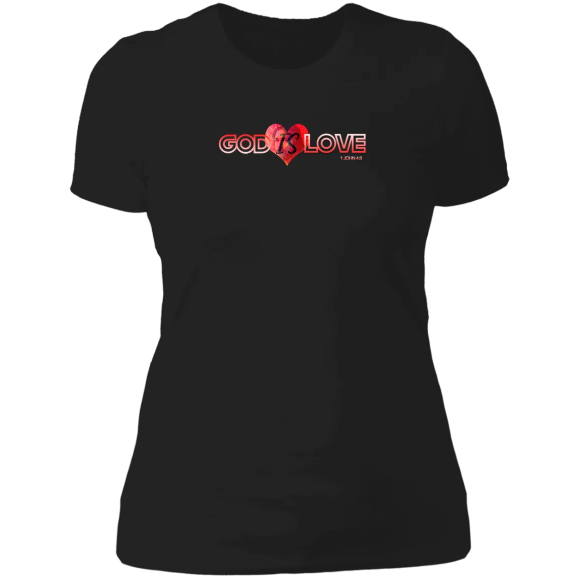 God is Love Ladies Boyfriend Tee