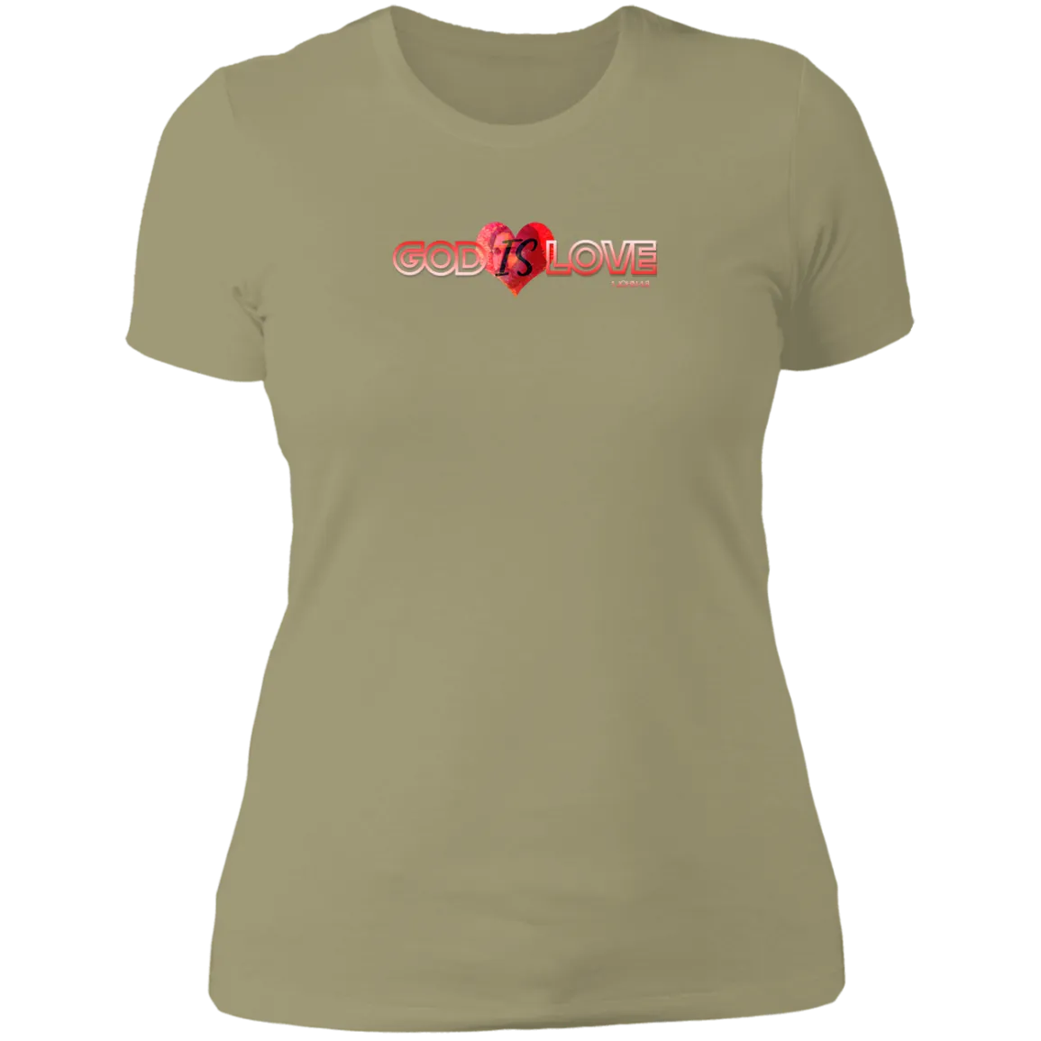 God is Love Ladies Boyfriend Tee