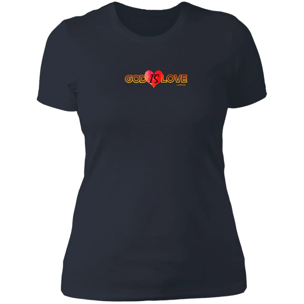 God is Love Ladies Boyfriend Tee