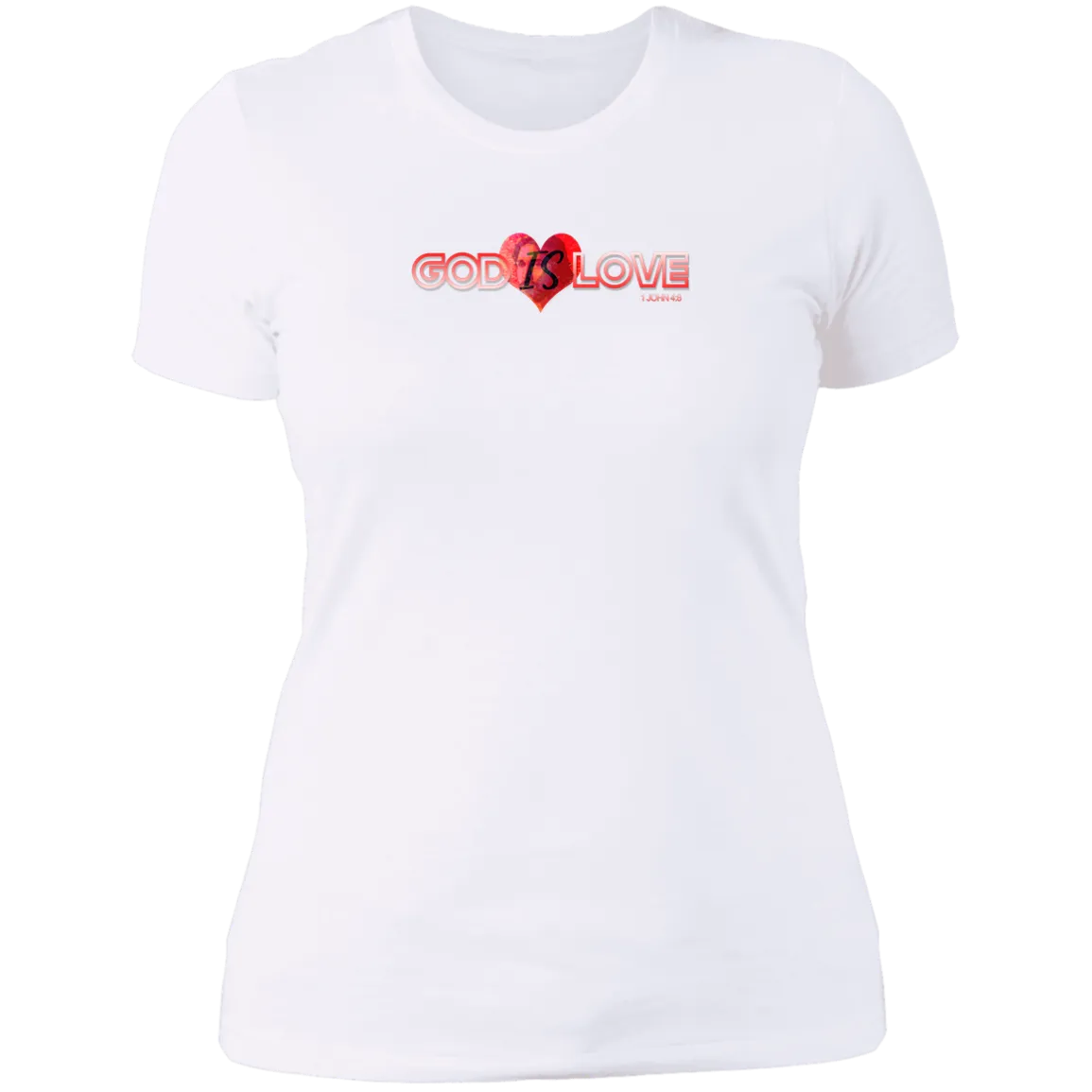God is Love Ladies Boyfriend Tee