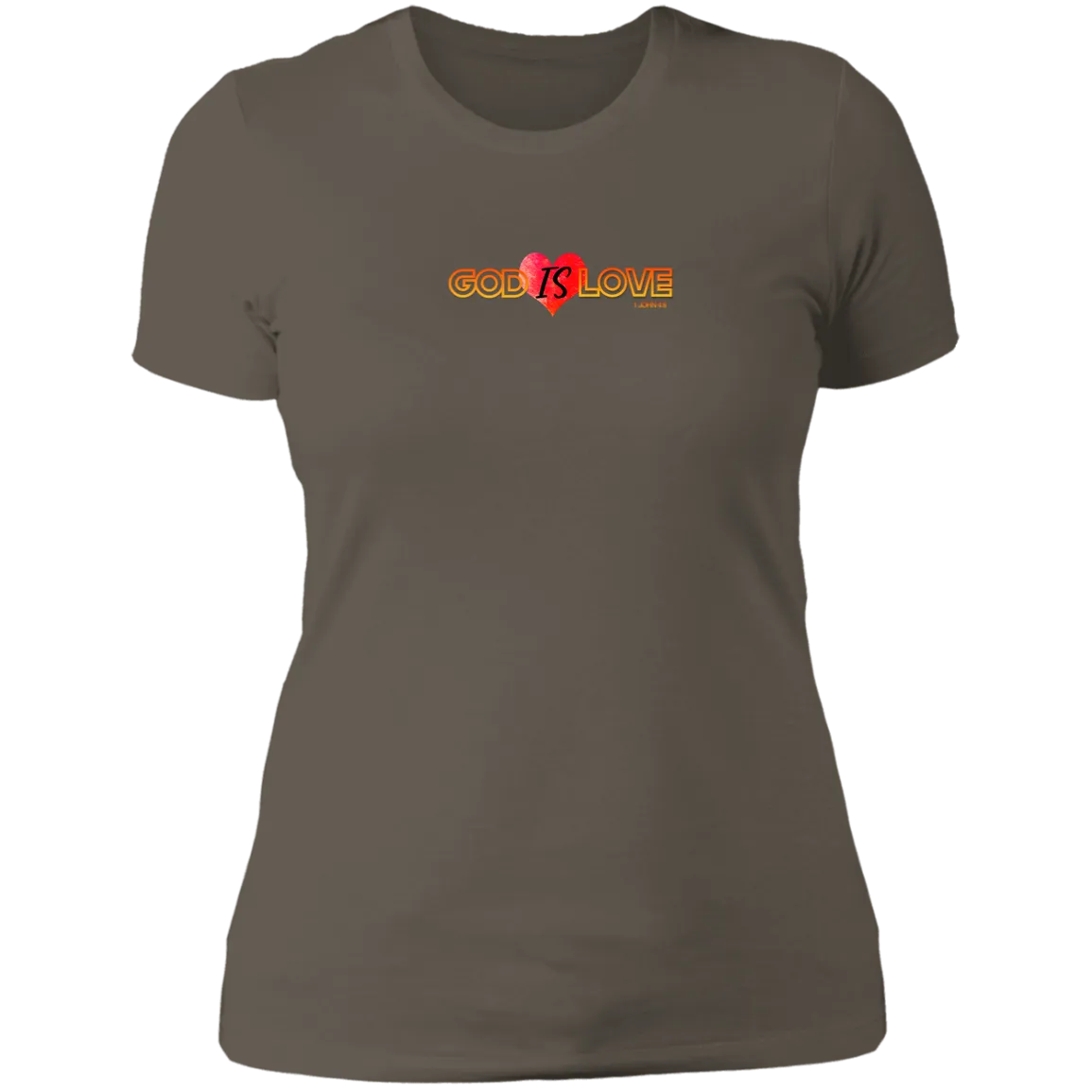 God is Love Ladies Boyfriend Tee