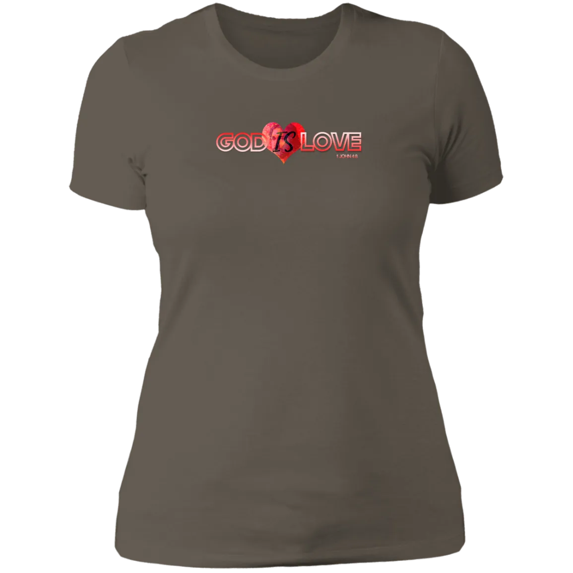God is Love Ladies Boyfriend Tee