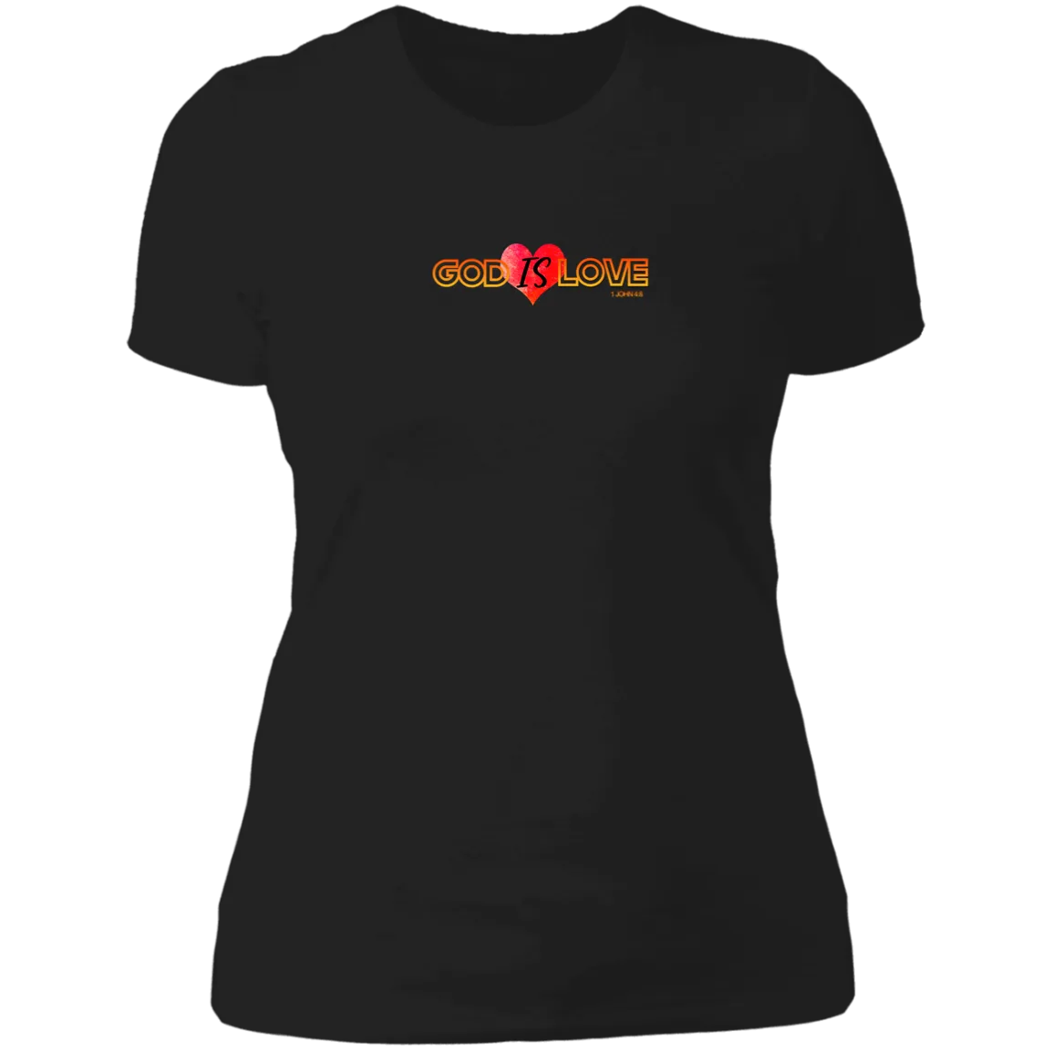 God is Love Ladies Boyfriend Tee