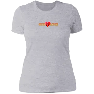 God is Love Ladies Boyfriend Tee
