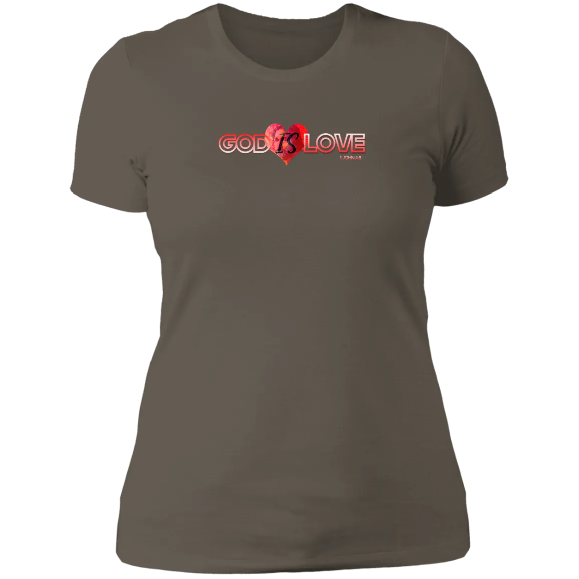 God is Love Ladies Boyfriend Tee