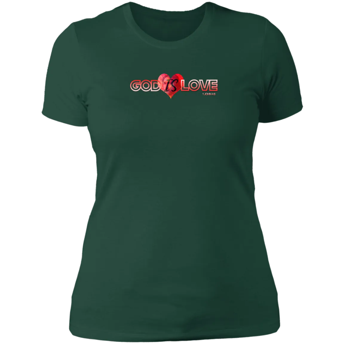 God is Love Ladies Boyfriend Tee