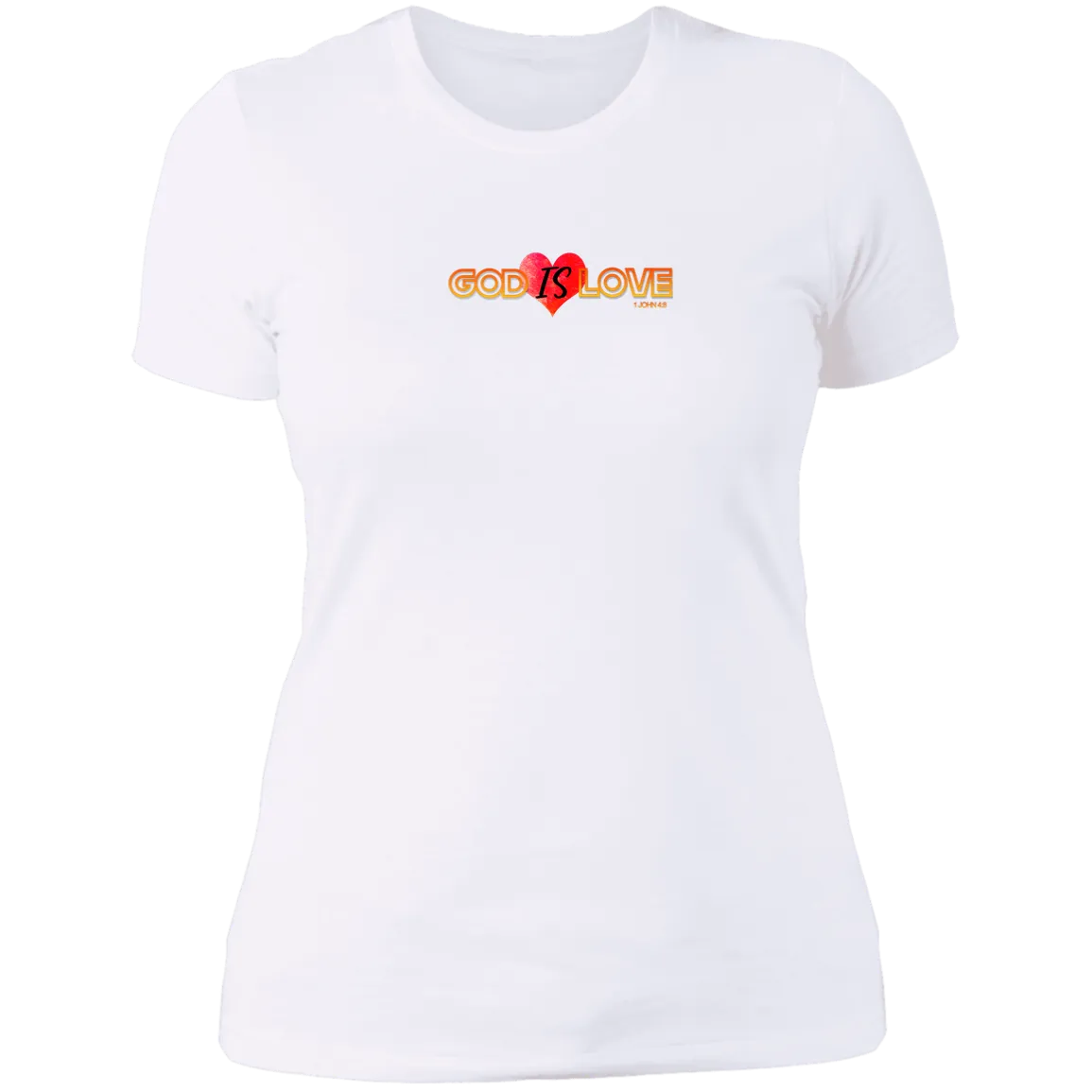 God is Love Ladies Boyfriend Tee