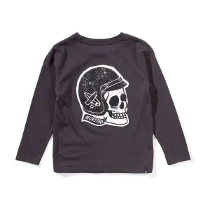Grinner Ls Tee - Soft Black