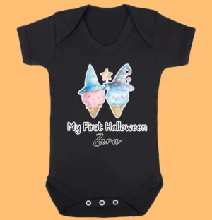 Halloween personalised spooky vest