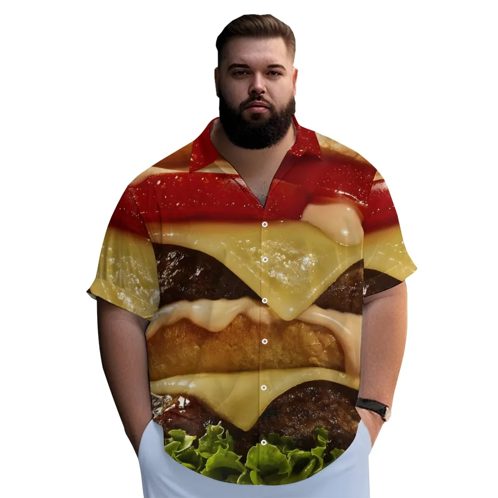 Hamburger Casual Chest Pocket Short Sleeve Shirt 2308101122