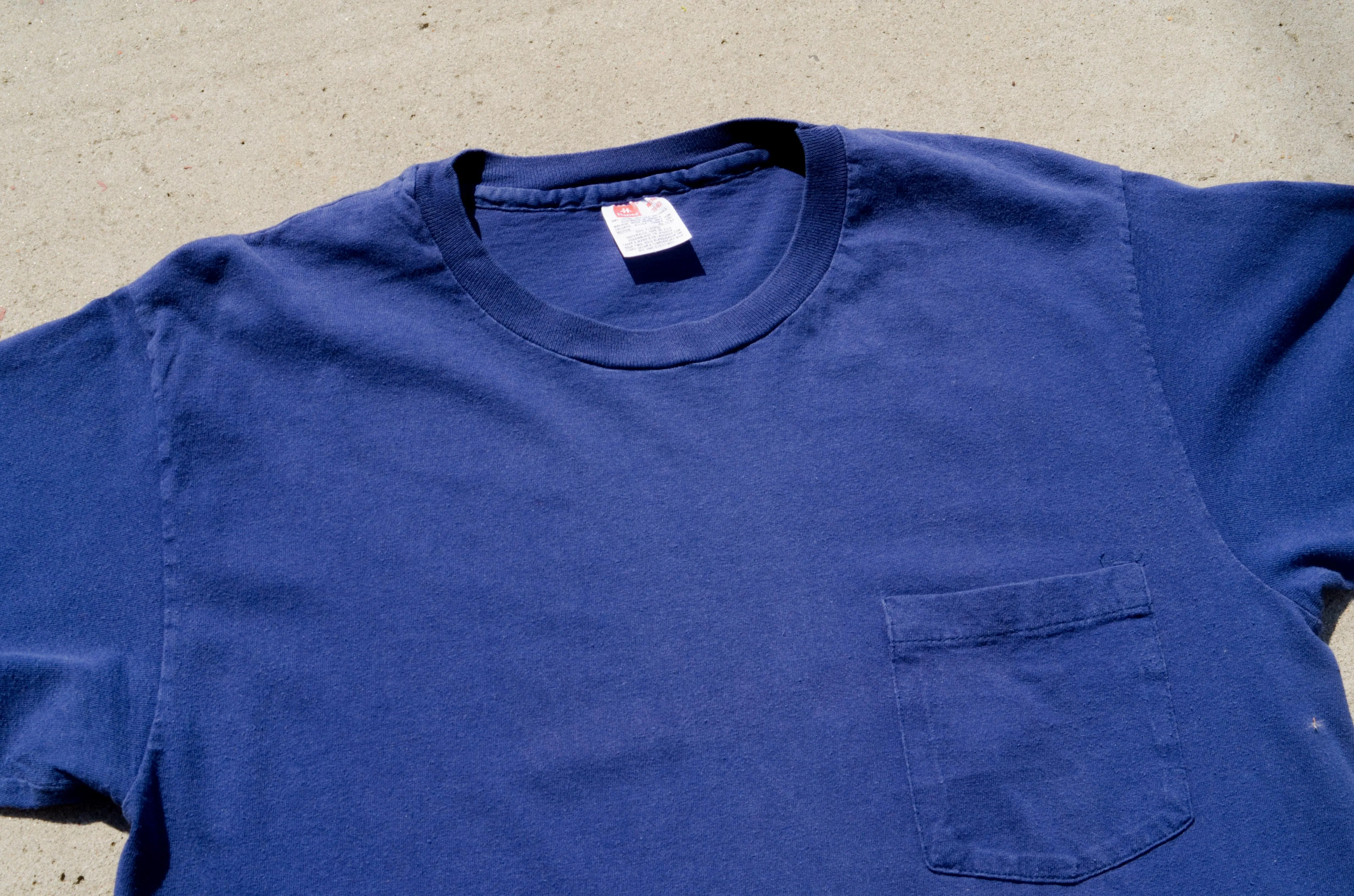 Hanes - All Cotton Pocket Tee Shirt