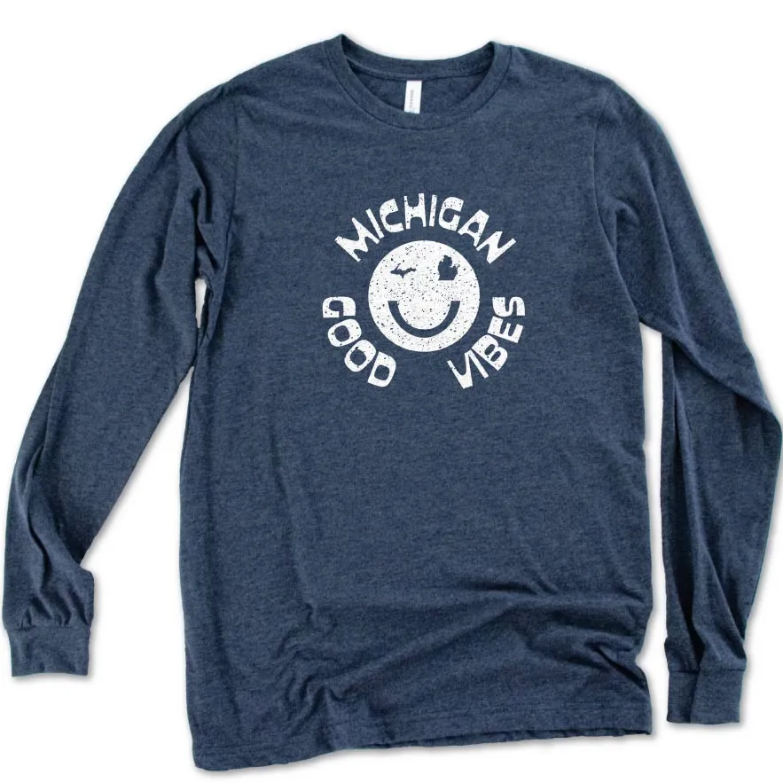 Happy Vibes long sleeve tee