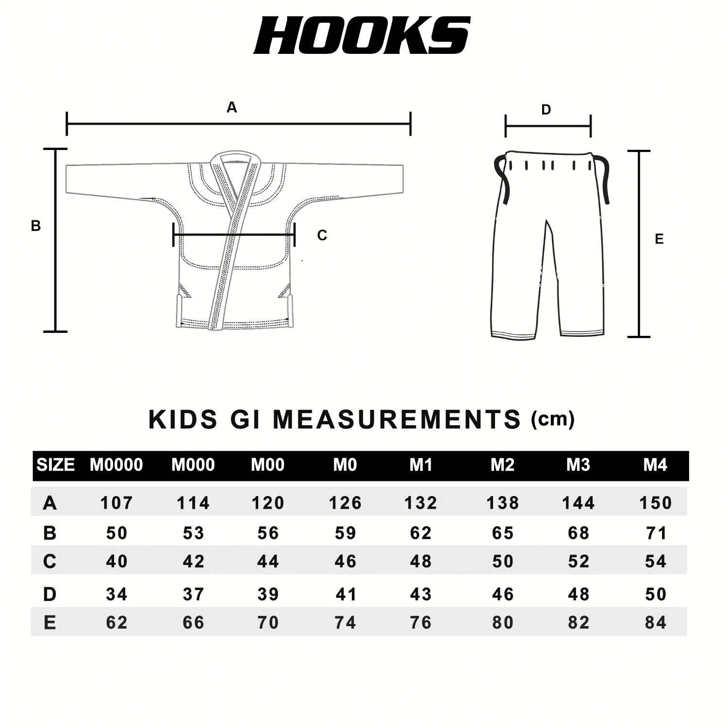 Hooks BJJ GI - Kids Prolight  - Black Goblin includes White Belt