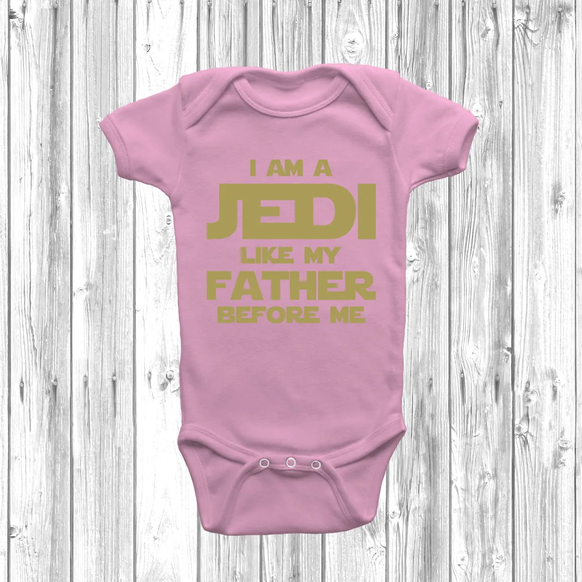 I Am A Jedi Like My Father Before Me Baby Grow