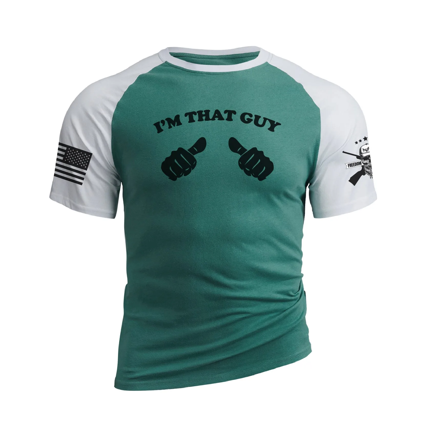 I'M THAT GUY RAGLAN GRAPHIC TEE