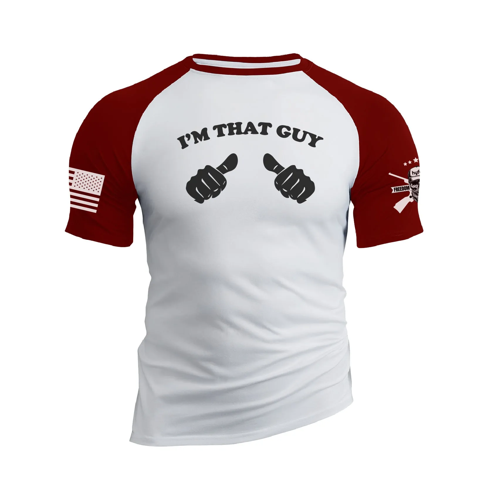 I'M THAT GUY RAGLAN GRAPHIC TEE