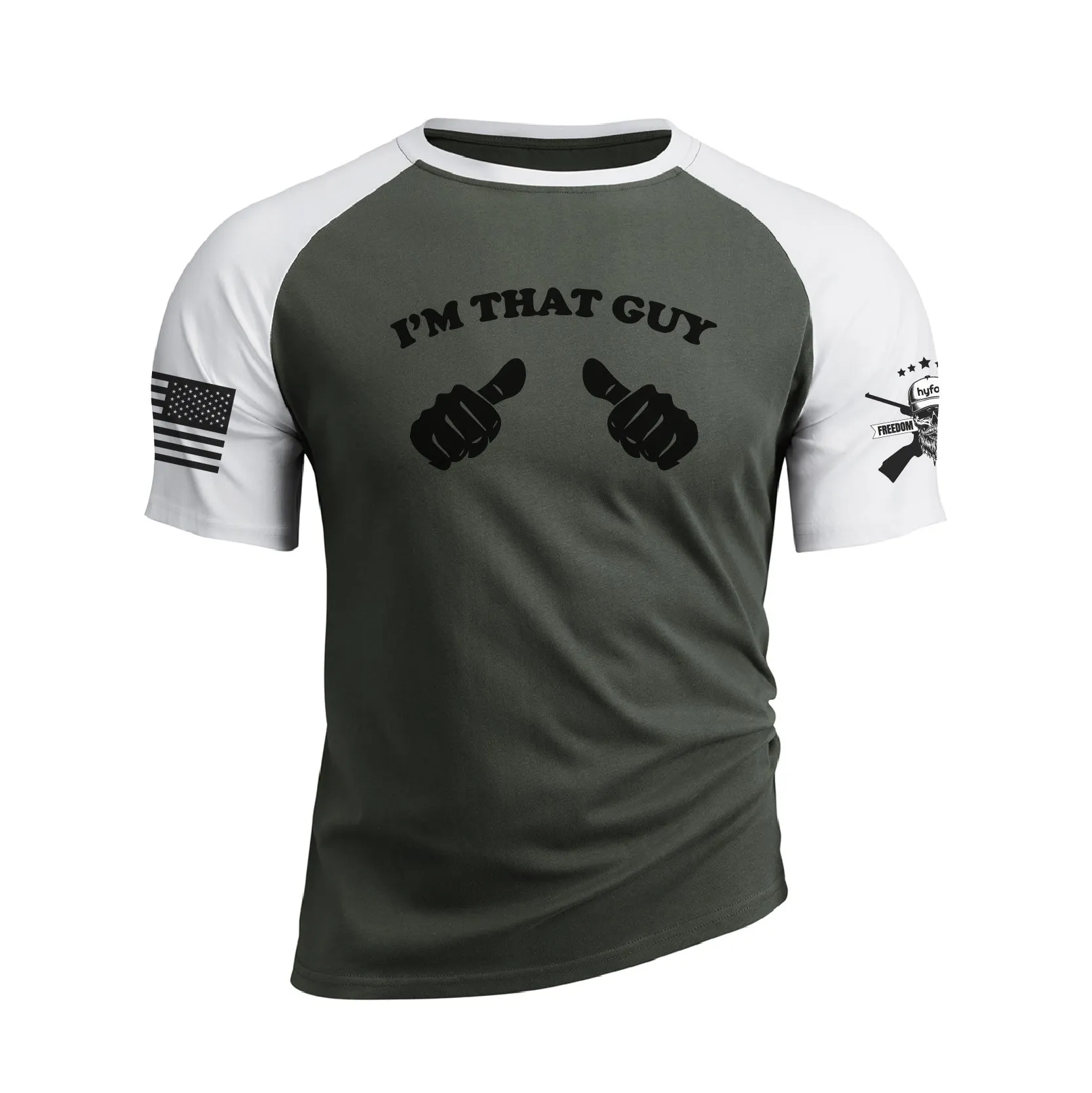 I'M THAT GUY RAGLAN GRAPHIC TEE