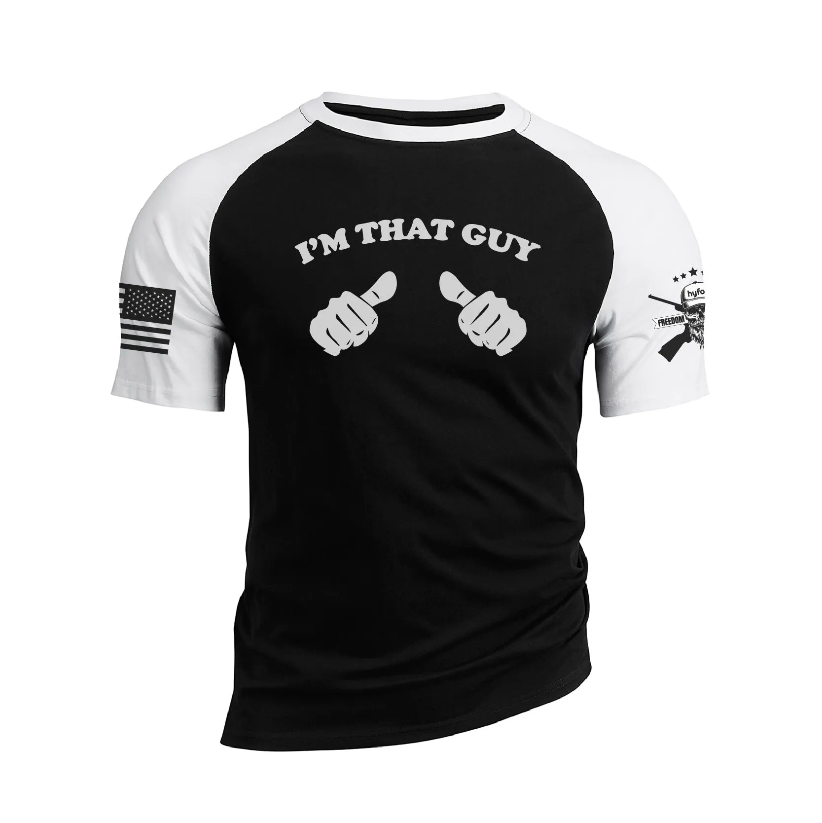 I'M THAT GUY RAGLAN GRAPHIC TEE