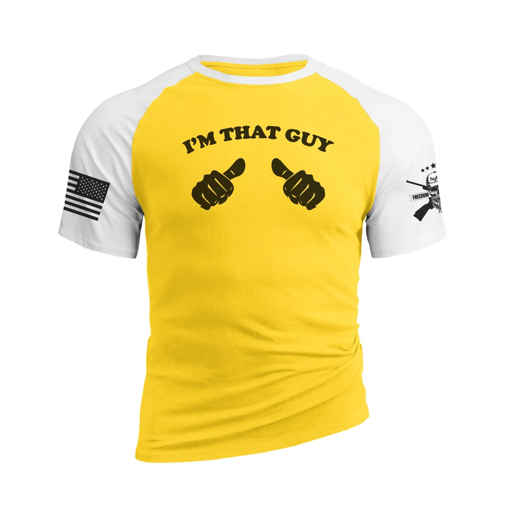 I'M THAT GUY RAGLAN GRAPHIC TEE