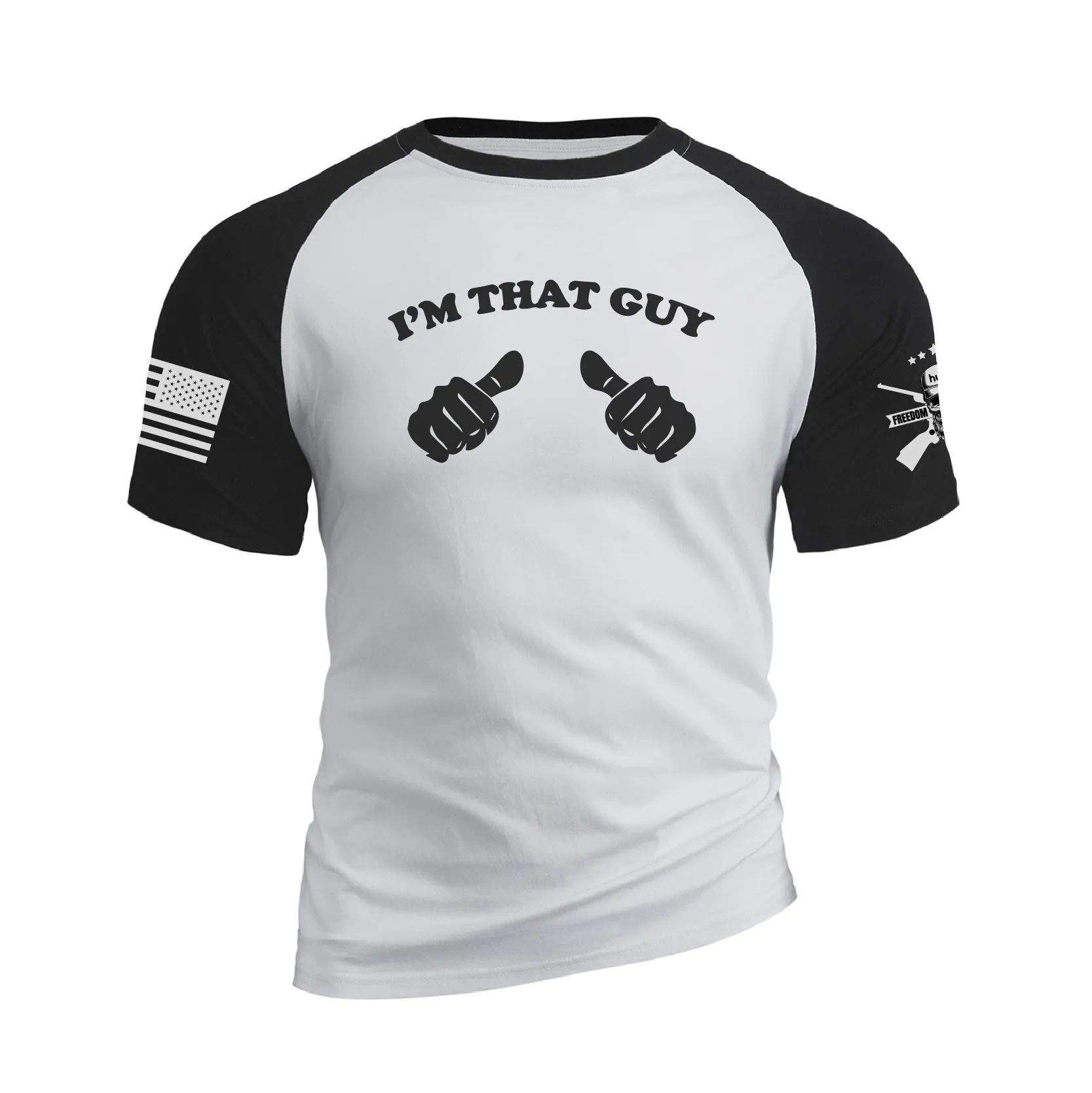 I'M THAT GUY RAGLAN GRAPHIC TEE