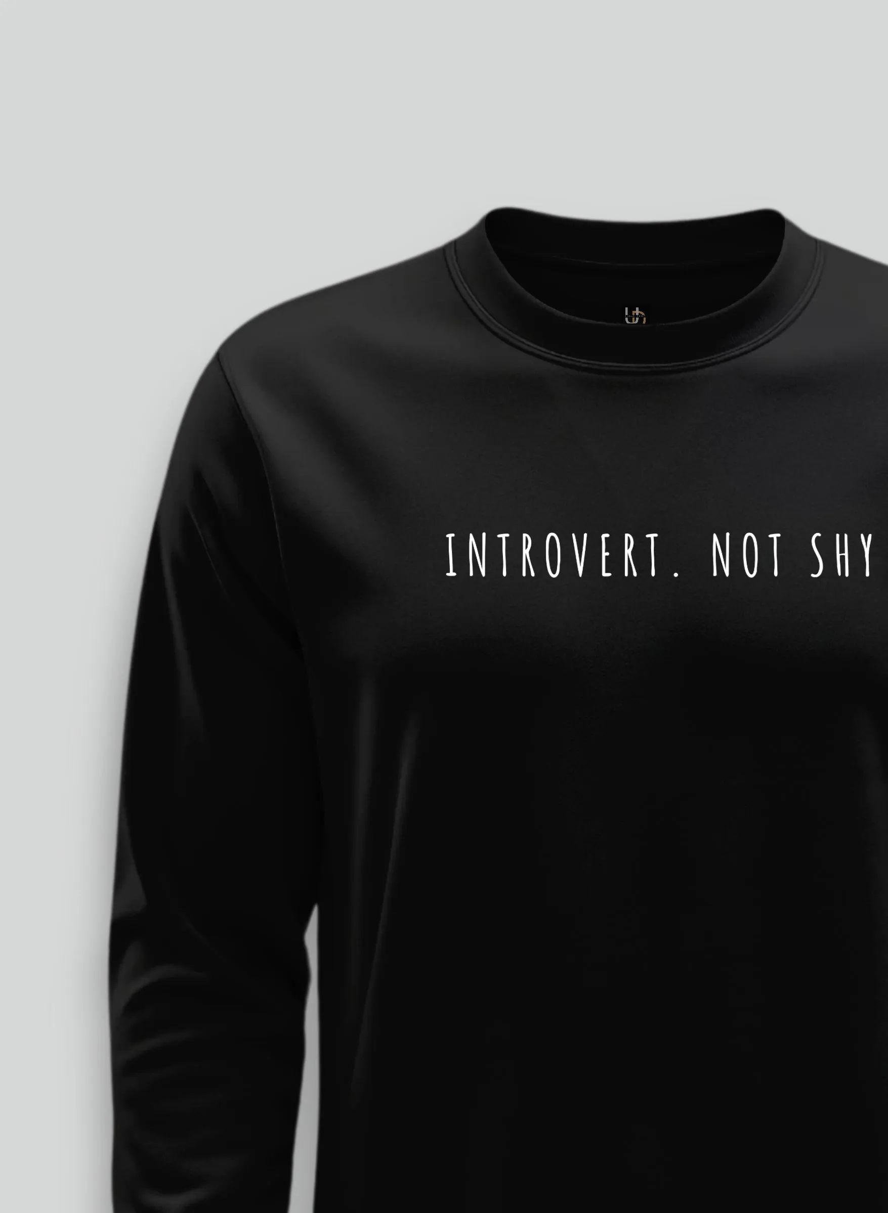 Introvert Black Sweatshirt