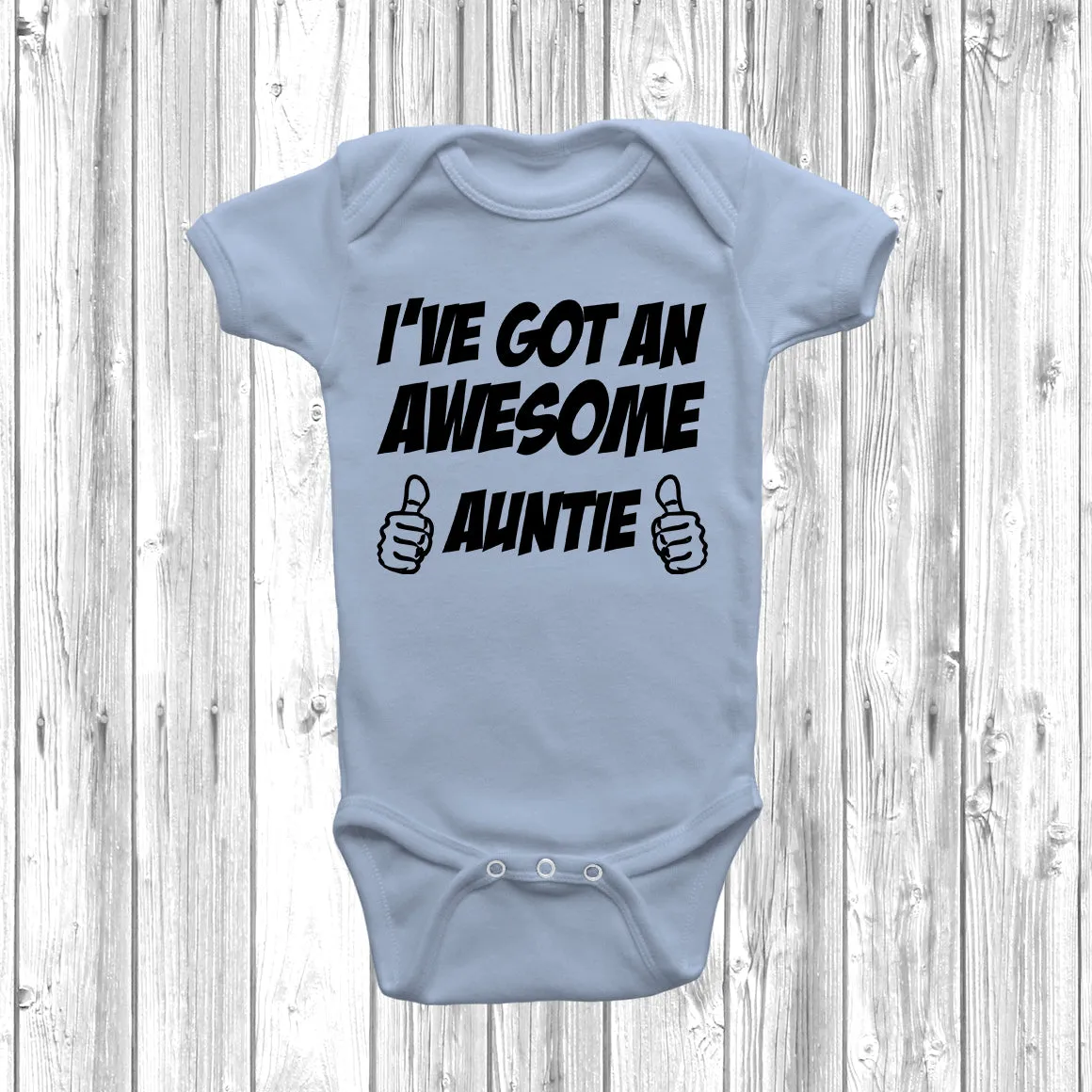 I've Got An Awesome Auntie Baby Grow